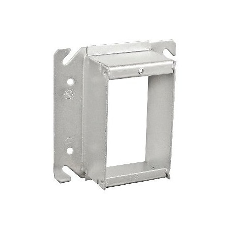 Southwire Device Ring, 1 Gang, Galvanized Steel, Square Box Type 52C14SQ